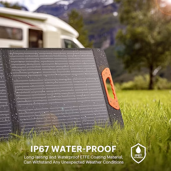 Cargador solar portátil plegable de 100 W con salida USB